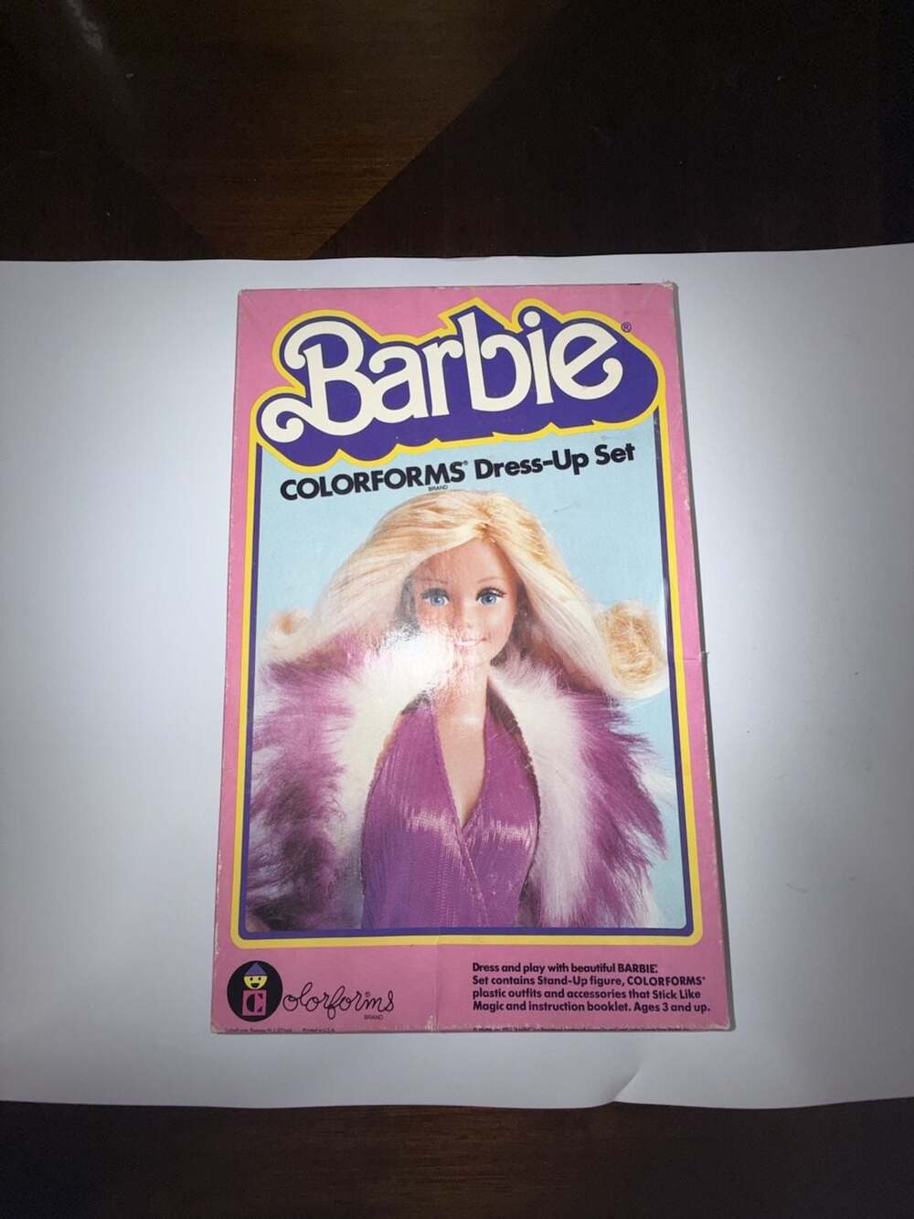 Vintage 1983 Barbie Colorforms Dress-Up Set #666
